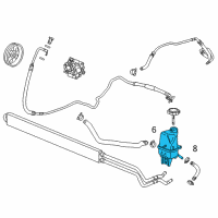 OEM Buick Regal Power Steering Reservoir Diagram - 22755964