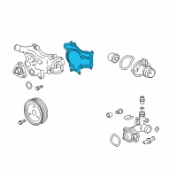 OEM Chevrolet Sonic Water Pump Assembly Gasket Diagram - 55568033