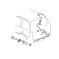 OEM Oldsmobile Silhouette Rear Object Alarm Module Diagram - 10333593