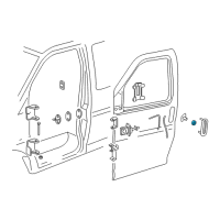 OEM GMC Sonoma Cylinder, Front Side Door Lock Diagram - 12547541