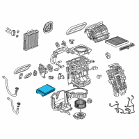 OEM Chevrolet Volt Evaporator Core Diagram - 84206592