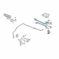 OEM Pontiac Grand Prix Frame Pkg, Windshield Wiper Diagram - 12368639