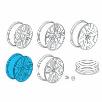 OEM Chevrolet Traverse Wheel, Alloy Diagram - 23426822