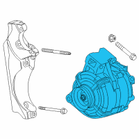 OEM Chevrolet Alternator Diagram - 13512759