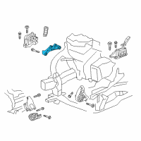 OEM Chevrolet Traverse Mount Bracket Diagram - 23221646
