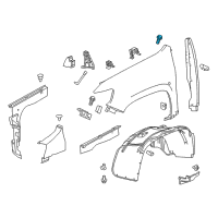 OEM Chevrolet Impala Molding Nut Diagram - 11570218
