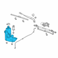 OEM Chevrolet Washer Reservoir Diagram - 84454003