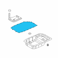 OEM Cadillac STS Gasket-Automatic Transmission Fluid Pan Diagram - 24225800