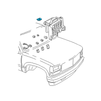 OEM Chevrolet C3500 Resistor Diagram - 15039098
