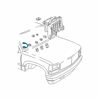 OEM Chevrolet C3500 Fuel Pump Cycle Control Module Assembly Diagram - 10052973