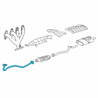 OEM Chevrolet Cavalier Exhaust Manifold Pipe Assembly Diagram - 24575941