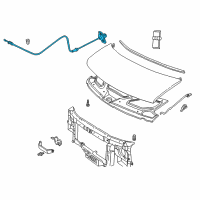 OEM Chevrolet Express 2500 Release Cable Diagram - 15153548
