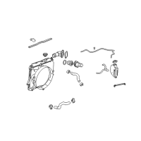 OEM Chevrolet Colorado Radiator Assembly Diagram - 15199308