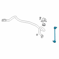 OEM Buick Cascada Stabilizer Link Diagram - 13285628
