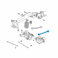 OEM Chevrolet SSR Rear Lower Control Arm Assembly Diagram - 15098154