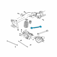OEM Chevrolet SSR Rear Upper Control Arm Assembly Diagram - 15116112