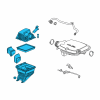 OEM Chevrolet Colorado Air Cleaner Assembly Diagram - 84100383