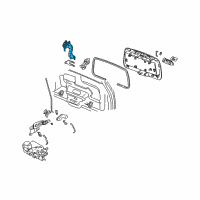 OEM Chevrolet Trailblazer EXT Latch Diagram - 15840460