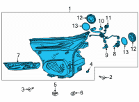 OEM Chevrolet Trailblazer Composite Assembly Diagram - 42756117