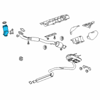 OEM Chevrolet Impala Catalytic Converter Diagram - 12656264