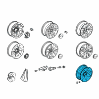 OEM GMC Yukon Spare Wheel Diagram - 20942019