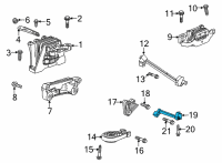 OEM Chevrolet Trailblazer BRACE-TRANS Diagram - 12715041