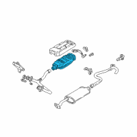 OEM GMC Syclone 3Way Catalytic Convertor Assembly Diagram - 25146092