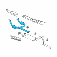 OEM Buick Rainier 3Way Catalytic Convertor Assembly (W/ Exhaust Manifold P Diagram - 15194248