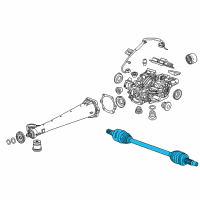 OEM Chevrolet Blazer Drive Axle Assembly Diagram - 84853347