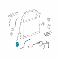 OEM Chevrolet Avalanche Lock Assembly Diagram - 22862029