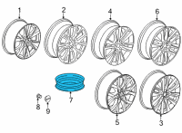 OEM Chevrolet Traverse Spare Wheel Diagram - 84046085