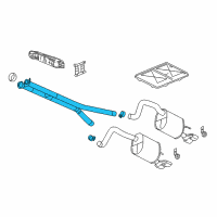 OEM Cadillac XLR Exhaust Pipe Assembly Diagram - 25839150