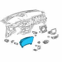 OEM Chevrolet Traverse Cluster Assembly Diagram - 84996872