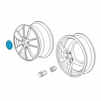 OEM Pontiac GTO Wheel Trim CAP Diagram - 92155956