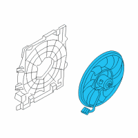 OEM Saturn Astra Fan & Motor Diagram - 13126382