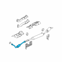 OEM Buick Terraza Converter & Pipe Diagram - 15180206
