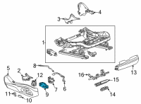 OEM Cadillac Escalade ESV Seat Switch Diagram - 84751543