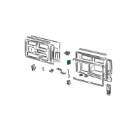 OEM GMC Safari Rear Door Lock Assembly Diagram - 15977500