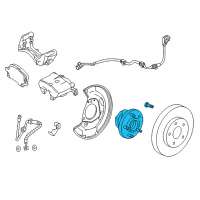 OEM Buick Cascada Hub & Bearing Diagram - 13583479