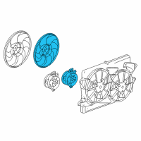 OEM Buick Regal Fan, Engine Coolant Diagram - 13300195