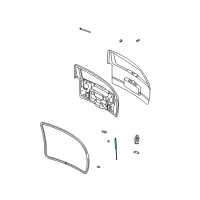 OEM Chevrolet Trailblazer Support Strut Diagram - 15130343
