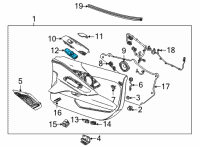 OEM Chevrolet Corvette Window Switch Diagram - 84867969