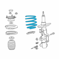 OEM Cadillac CTS Coil Spring Diagram - 23425502