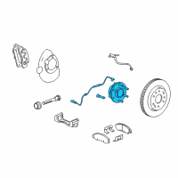 OEM Chevrolet Suburban Front Wheel Bearing (W/ Bearing & Wheel Speed Sensor) Diagram - 23356816
