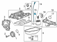 OEM Chevrolet Trailblazer Dipstick Diagram - 55498164