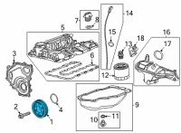 OEM Chevrolet Trailblazer Vibration Damper Diagram - 55512745