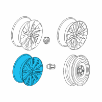 OEM Buick Wheel, Alloy Diagram - 22875497