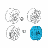 OEM Buick Envision Spare Wheel Diagram - 13588942