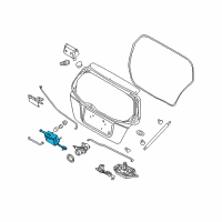 OEM Chevrolet Spark Lock Actuator Diagram - 94550515