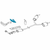 OEM Buick LeSabre Exhaust Manifold Assembly (R) 'H' Diagram - 24503920